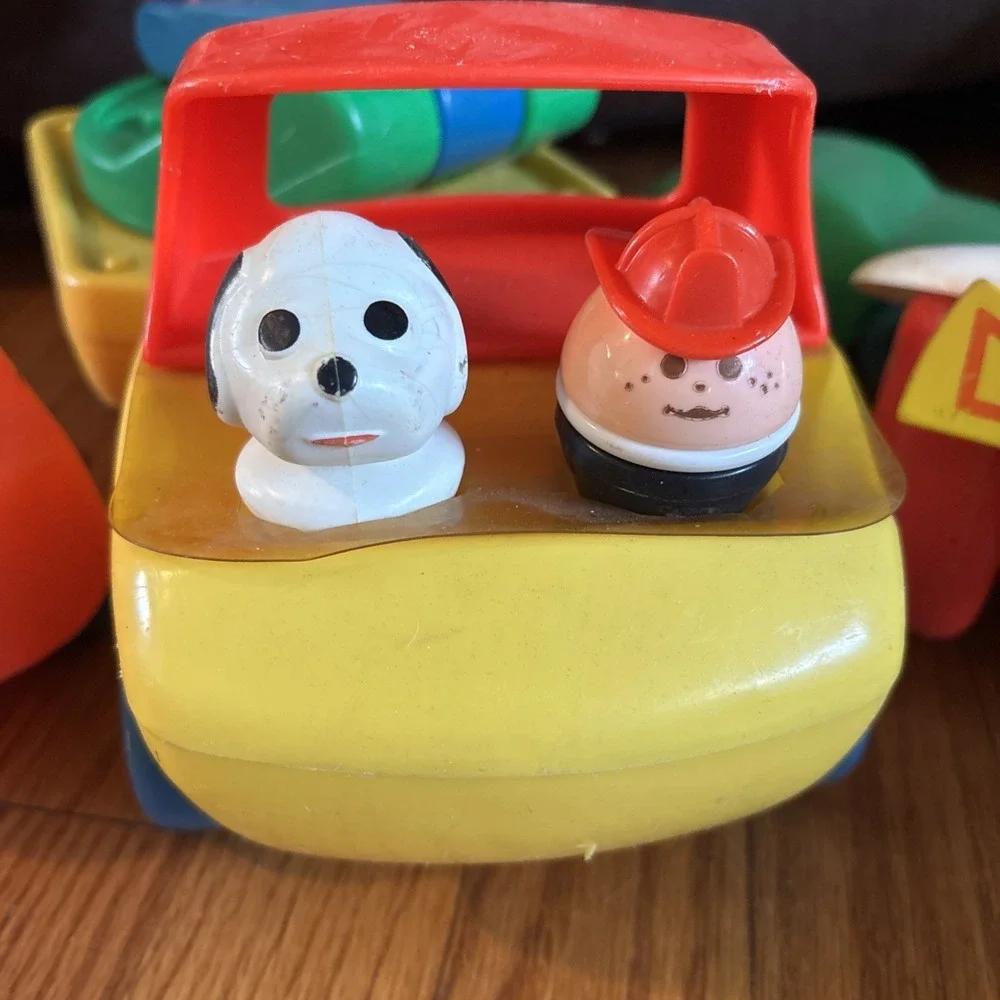 Vintage Little Tikes Toddle Tots Lot Crane Plane Car Truck Figures 16pc